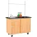 Diversified Spaces Economy Mobile Science Workstation - 48"L x 24"W - Oak with Black Top