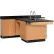 Diversified Spaces Kinetic Perimeter Workstation, Phenolic Top, 90"L x 84"W x 36"H, Red Oak