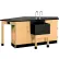 Diversified Spaces Forward Vision I Workstation with Sink & Drawers, 96"L x 50"W x 36"H, Red Oak