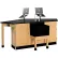 Diversified Spaces Forward Vision I Workstation with Sink & LabHands, 96"L x 50"W x 36"H, Red Oak