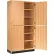 Diversified Spaces Access Tall Storage with Split Doors, 36"W x 22"D x 84"H, Red Oak