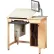 Diversified Spaces Draftsman Drawing Table with Board Storage, 42"L x 30"W x 39-3/4"H, Almond Top