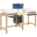 Diversified Spaces Draftsman Two-Station Deluxe Drawing Table, 84"L x 30"W x 39-3/4"H, Almond Top