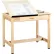 Diversified Spaces Draftsman Drawing Table, Flat Fixed Top & Drawer, 36"L x 24"W x 30"H, Almond Top