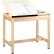 Diversified Spaces Draftsman Drawing Table, Flat Fixed Top, 36"L x 24"W x 30"H, Almond Top
