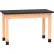 Diversified Spaces DWI-P7102BK30N PerpetuLab Table with ChemGuard Top, 48"L x 24"W x 30"H, Red Oak