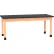 Diversified Spaces DWI-P7152BK30N PerpetuLab Table with ChemGuard Top, 72"L x 30"W x 30"H, Red Oak