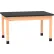 Diversified Spaces DWI-P719LBBK30E PerpetuLab Table with Laminate Top, 54"L x 36"W x 30"H, Red Oak