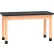 Diversified Spaces DWI-P720LBBK30E PerpetuLab Table with Laminate Top, 54"L x 24"W x 30"H, Red Oak