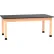 Diversified Spaces PerpetuLab Science Lab Table with Epoxy Top, 60"L x 36"W x 30"H, Red Oak