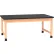 Diversified Spaces DWI-P740LBBK30L PerpetuLab Table with Laminate Top, 72"L x 42"W x 30"H, Red Oak
