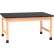 Diversified Spaces DWI-P790LBBK30L PerpetuLab Table with Laminate Top, 60"L x 42"W x 30"H, Red Oak