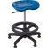 Diversified Spaces™ Polyurethane Tractor Stool with Casters, Blue Seat/Black Base