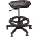 Diversified Spaces™ Polyurethane Tractor Stool with Casters, Black Seat/Black Base