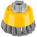 DeWalt® DW4910 HP Wire Cup Brush 3" x 5/8-11" .020" Carbon Knotted Wire  Carbon Steel