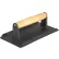 Winco SWA-9 Steak Weight, 9"L, 5-1/4"W, Wood Handle, Cast Iron - Pkg Qty 6