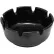 Winco MAS-4K Round Ashtray, 4"D, Black, Plastic, 12/Pkg.