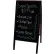 Winco MBAF-3 Sidewalk Marker Board W/ A-Frame, 20-1/4"W, 39-1/2"H, Mahogany
