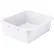 Winco PLW-7W Premium Heavy-Duty Dish Box, White, 20.75" x 16.75" x 7"