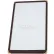 Winco Single Page Menu Cover, Plastic with Vinyl Binding, 12-1/8"L x 12-1/8"W, Burgundy, Pack of 25 - Pkg Qty 25