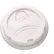 Dixie® Sip-Through Dome Hot Drink Lids, Fits 10 oz. Cups, White, 100/Pack, 10 Packs/Carton