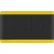 Global Industrial™ Diamond-Plate Anti Fatigue Mat, 9/16" Thick, 3'W x 4'L, Black/Yellow Border