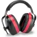 Elvex® MaxiMuff™ Multi-Position Earmuff, Dielectric, Over-The-Head, NRR 28 dB, Black/Red