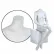 Fem. Mannequin - Headless, Hands on Lap, Seated - Cameo White