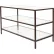 Econoco, Linea 3-Shelf Merchandising Table, Statuary Bronze