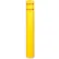 Post Guard® Bollard Cover 3501R, 8-7/8"Dia. X 72"H, Yellow W/Red Tape