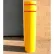 Post Guard® Bollard Cover 4502YW, 12-3/4"Dia. X 60"H, Yellow W/White Tape