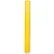 Post Guard® Bollard Cover CL1385FASSY, 4-1/2"Dia. X 52"H, Yellow W/White Tape