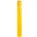Post Guard® Bollard Cover CL13860, 7" Dia. x 52"H, Yellow with White Tape
