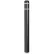 Post Guard® Bollard Cover 7"Dia. x 72" H, Black/White Tape