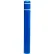 Post Guard® Bollard Cover CL1386D, 7"Dia. X 60"H, Blue W/White Tape