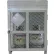 4 Capacity 20 Lbs Cylinders Heavy Duty Steel Gas Cylinder Cage 30"Wx30"Dx38"H White, Manual Close