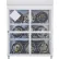 9 Capacity 33 Lbs Cylinders Heavy Duty Steel Gas Cylinder Cage 44"Wx30"Dx53"H White, Manual Close