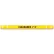 Encore Commercial Products Height Guard Clearance Bar with White Tape, 4-1/2" Dia. x 104"L, Yellow