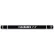Encore Commercial Products Height Guard Clearance Bar with White Tape, 4-1/2" Dia. x 120"L, Black