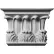 Ekena Temple Of Winds Capital CAP11X08X03TW, 10-3/4"W x 7-5/8"H x 2-3/4"D