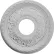 Ekena Palmetto Ceiling Medallion CM12PM, 12-1/8"OD x 3-5/8"ID x 1"D