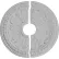 Ekena Raymond Ceiling Medallion CM17RA2, 17-5/8"OD x 3-5/8"ID x 7/8"D