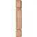 Ekena Kent Raised Panel Cabinet Column COL03X03X35KERW, 3-3/4"W x 3-3/4"D, Btm Block 7-1/8"