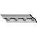 Ekena Attica Acanthus Leaf Crown Moulding MLD05X05X07AT, 5-1/4"H x 5-1/4"D x 7-1/2"F x 94-1/2"L