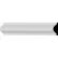 Ekena Ashford Smooth Panel Moulding PML01X00AS, 1-5/8"H x 1/2"D x 96"L