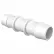 Eldon James 3/4" Barbed Straight Coupler, White Nylon