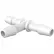 Eldon James 5/32" Barbed Equal Tee, Natural Kynar