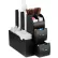 Mind Reader Coffee Condiment Caddy Organizer w/ 10 Compartments, 5-3/8"W x 11"D x 12-5/8"H, Black