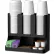 Mind Reader Flume Coffee Condiment Organizer w/ 6 Compartments, 11-1/2"W x 6-1/2"D x 15"H, Black