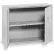 Equipto® Handy Wall Mount Cabinet, 36"W x 13"D x 27"H, Assembled, Textured Dove Gray